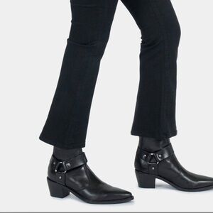 leather harness boots